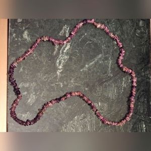 Purple stone necklace